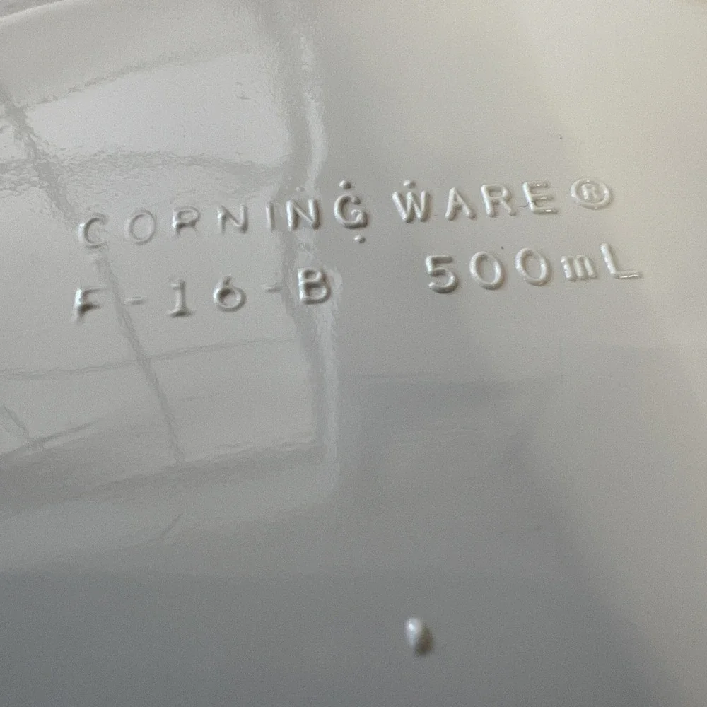 Corning‎ Ware by Corelle F-16-B French White Casserole Dish Bowl 16oz Ramekin